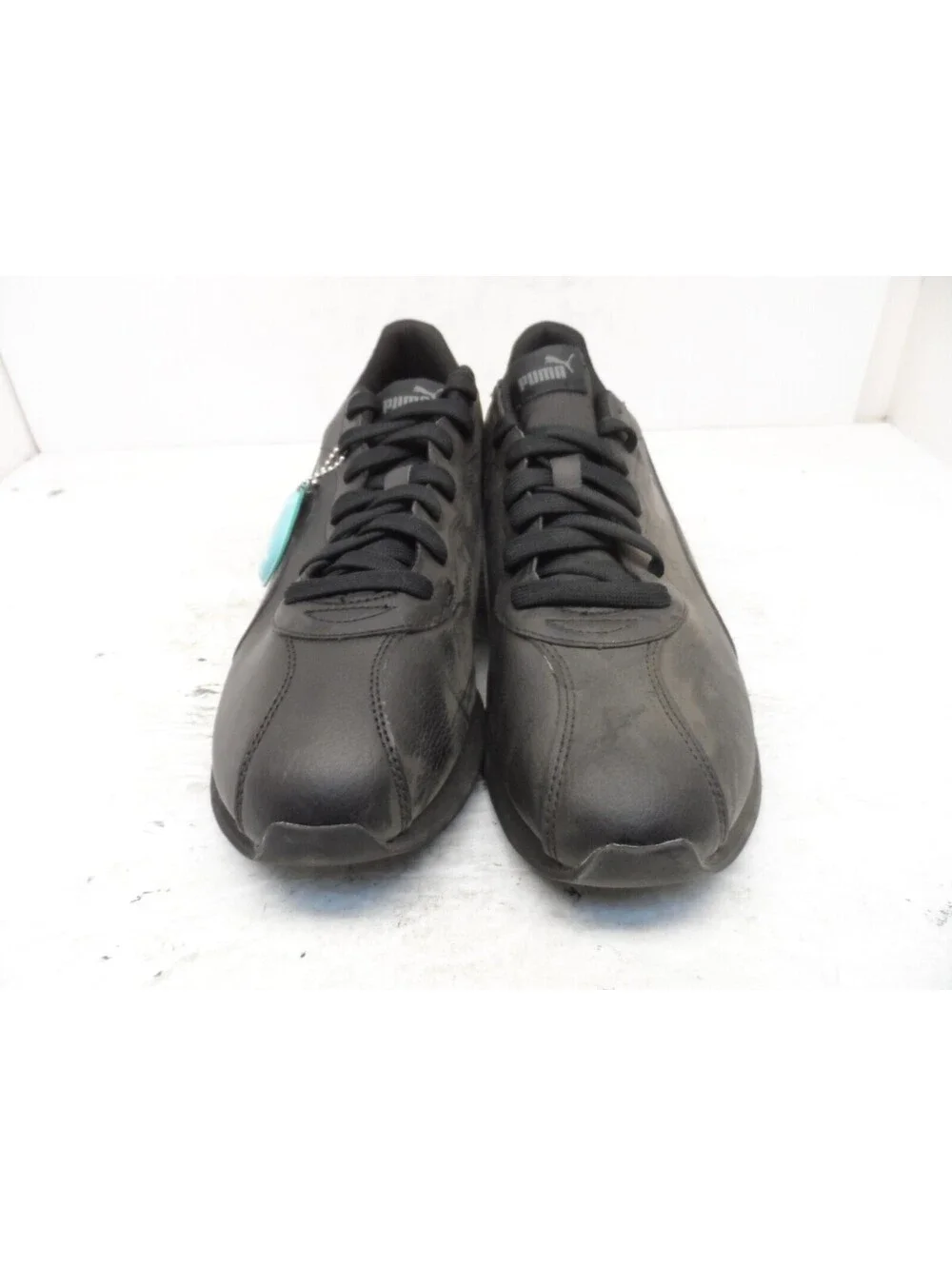 Puma Men's Turin II Athletic Casual Sneakers 36696202 Black Leather Size 13M